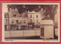 Carte Postale 27. Breteuil  Restaurant Patisserie R. Leguey  Place Laffitte  Très Beau Plan - Breteuil