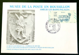 CARTE 1987 -MUSEE DE LA POSTE DU ROUSSILLON 04 IV 1987 - 1980-1989