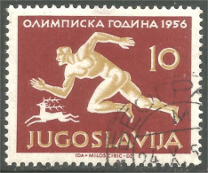 XW01-3151 Yougoslavie Jeux Olympiques Sidney 1956 Athlétisme Course Coureur Runner Chevreuil Deer - Atletismo