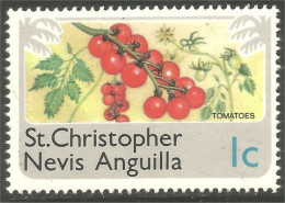 XW01-3082 St Christopher Tomatoes Tomate Tomato Légume Vegetable Fruit MNH ** Neuf SC - Andere & Zonder Classificatie