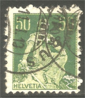 XW01-3045 Suisse 1908 Helvetia 50c - Usados