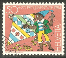 XW01-3043 Suisse Histoires Enfant Pippi Fifi Brindacier Kite Cerf-volant Choldren Stories - Verhalen, Fabels En Legenden