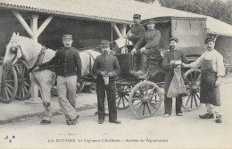 18 - Bourges - 1er Régiment D'Artillerie - Arrivée Du  Vaguemestre - CPA écrite - Bourges