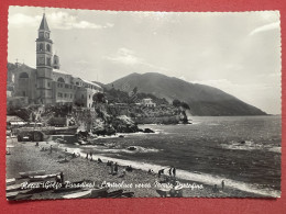 Cartolina - Recco ( Golfo Paradiso ) - Controluce Verso Monte Portofino - 1961 - Genova (Genua)