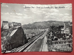 Cartolina - Genova Pra - Forte Di Castelluccio - Via Aurelia - 1961 - Genova