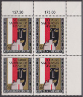 1970 , Mi 1335 ** (1) -  4er Block Postfrisch - 50 Jahre Salzburger Festspiele - Unused Stamps