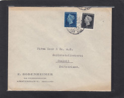 FIRMENBRIEF AUS AMSTERDAM, MITMI. NR 484,478, NACH THALWIL,SCHWEIZ,1948. - Cartas & Documentos