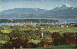 72435267 Chiemsee Panorama Mit Herreninsel Und Koenigsschloss Alpenpanorama Chie - Autres & Non Classés