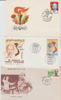 VIETNAM 5 FDC HOCHIMINH On 4 COUNTRY RUSSIA+INDIA+ALGERIE+GERMANY  Réf LT18 - Vietnam