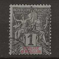 1892 USED St Pierre Et Miquelon Mi 46 - Used Stamps