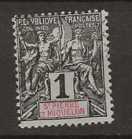 1892 USED St Pierre Et Miquelon Mi 46 - Oblitérés