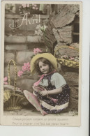 ENFANTS - LITTLE GIRL - MAEDCHEN - Jolie Carte Fantaisie Fillette Avec Poissons 1er AVRIL - April Fool's Day