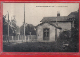 Carte Postale 27. Giverny Limetz  La Gare Près Vernon  Très Beau Plan - Other & Unclassified