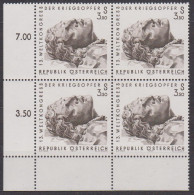 1970 , Mi 1337 ** (2) -  4er Block Postfrisch - Weltkongreß Der Kriegsopfer - Unused Stamps