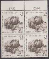 1970 , Mi 1337 ** (4) -  4er Block Postfrisch - Weltkongreß Der Kriegsopfer - Neufs