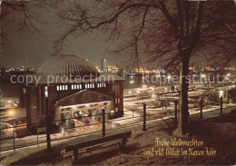 72434691 Hamburg Alter Elbtunnel Weihnachtsgrusskarte  Hamburg - Altri & Non Classificati