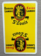Speelkaart / Carte à Jouer - GUEUZE LAMBIC - St Louis - KRIEK LAMBIC (Ingelmunster) BELGIUM (JOKER) - Andere & Zonder Classificatie