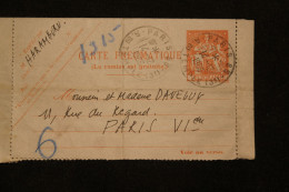 FRANCE CARTE PNEUMATIQUE DE PARIS 3e DU 14.12.1966 POUR PARIS 6e N°2618 YT CLPP 1f60 (1965) - Pneumatische Post