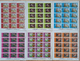 1976 Olympic Games Montreal 76 Comoros 20 Set In 120 Sheets Stamps Perf  Michel 275/280 CTO - Summer 1976: Montreal