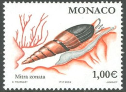 MONACO 2002 DEFINITIVES, €1 SEASHELL** - Conchiglie