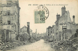 51 - Reims - Guerre 1914-1918 - Rue De Tillois, De La Rue Jeanne D'Arc - Ruines - Oblitération Ronde De 1920 - CPA - Voi - Reims