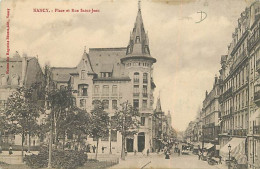 54 - Nancy - Place Et Rue Saint Jean - Animée - Correspondance - CPA - Voir Scans Recto-Verso - Nancy