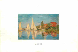 Art - Peinture - Claude Monet - Régates à Argenteuil - Musée D'Orsay De Paris - CPM - Voir Scans Recto-Verso - Peintures & Tableaux