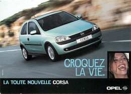 Automobiles - Carte Publicitaire - Opel Corsa - Carte Neuve - CPM - Voir Scans Recto-Verso - PKW