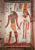 Art - Antiquité - Egypte - La Reine Nofretari Conduite Par Horus Fils D'Isis - Détail Du Tombeau De La Reine In Situ Dan - Ancient World