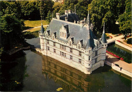 37 - Azay Le Rideau - Le Château - Vue Aérienne - CPM - Voir Scans Recto-Verso - Azay-le-Rideau