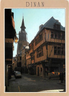 22 - Dinan - La Rue De L'Horloge - Automobiles - Flamme Postale De Quimper - CPM - Voir Scans Recto-Verso - Dinan