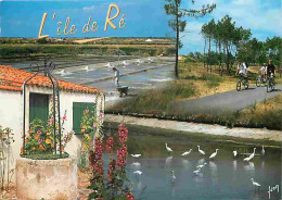 17 - Ile De Ré - Multivues - Marais Salants - Vélos - Flamme Postale - CPM - Voir Scans Recto-Verso - Ile De Ré