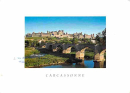 11 - Carcassonne - La Cité Médiévale - Vue Générale - Le Pont Sur L'Aude - CPM - Voir Scans Recto-Verso - Carcassonne