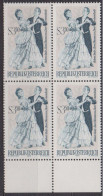1970 , Mi 1340 ** (3) -  4er Block Postfrisch - Berühmte Operetten , Zwei Herzen Im Dreivierteltakt - Unused Stamps