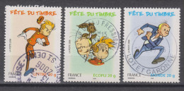 Yvert 3877 / 3879 Spirou Cachets Ronds - Used Stamps