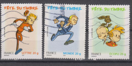Yvert 3877 / 3879 Spirou - Used Stamps