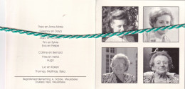 Magdalena Van Damme-Abeele, Staden 1921, Meulebeke 2005. Foto - Todesanzeige