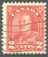 XW02-0063 Canada 1930 King Roi George V Arch/Leaf Issue 2c Red Rouge - Used Stamps
