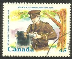 XW02-0005 Canada Winnie Christopher Robin Ourson Ours Bear Bare Soportar Orso Suportar Peluche Toy - Used Stamps