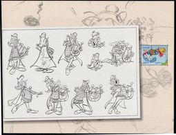 FRANCE 2009 - Assurancetourix Le Barde Sur Feuillet Gommé Avec Timbre YT 4429 Neuf ** / Bd -Astérix - Obélix - Uderzo .. - Bandes Dessinées