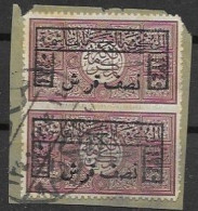 Saudi Arabia VFU On Fragment 1922 42 Euros - Saudi Arabia