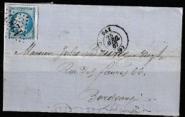 Lettre Dax 1867 - 1862 Napoléon III