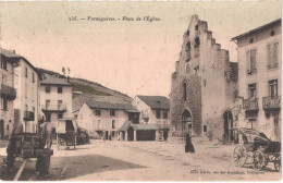 FR66 FORMIGUERES - Brun 235 - Colorisée - Place De L'église - Diligence - Animée - Belle - Other & Unclassified