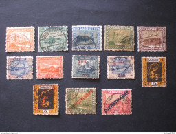 GERMANIA GERMANY ALLEMAGNE DEUTSCHLAND SARRE SARRGEBIET 1920 STAMPS OF FRANCIA SURCHANGES 6 SCANNERS - Usati