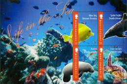 MONTSERRAT 2012 MARINE LIFE SHEET OF 4** - Maritiem Leven