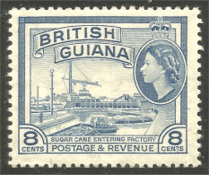 XW03-0048 British Guiana Elizabeth Sugar Cane Factory Usine Canne Sucre Bateau Schiff Boat MNH ** Neuf SC - Alimentation