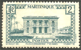 XW03-0031 Martinique Palais Du Gouvernement Government Palace MH * Neuf - Altri & Non Classificati