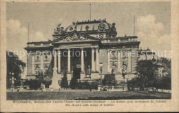 72433108 Wiesbaden Landes-Theater Mit Schiller-Denkmal  Wiesbaden - Wiesbaden