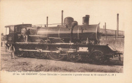 LE CREUSOT - Usine Schneider, Locomotive à Grande Vitesse De 65 Tonnes (PLM). - Trenes