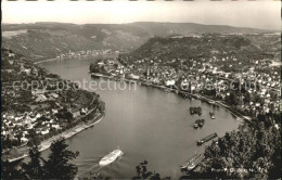 72433045 Boppard Rhein Fliegeraufnahme Rheinpartie Boppard - Boppard